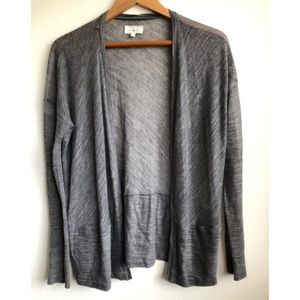 Lou & Grey Size S Heather Gray Cardigan